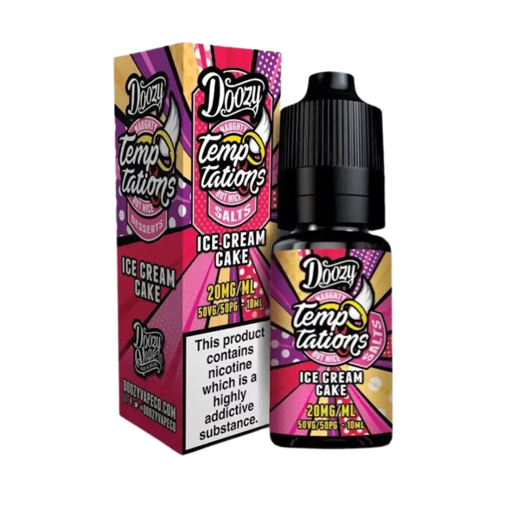 Doozy Temptations Ice Cream Cake Nic Salt E-Liquid - Smokz Vape Store