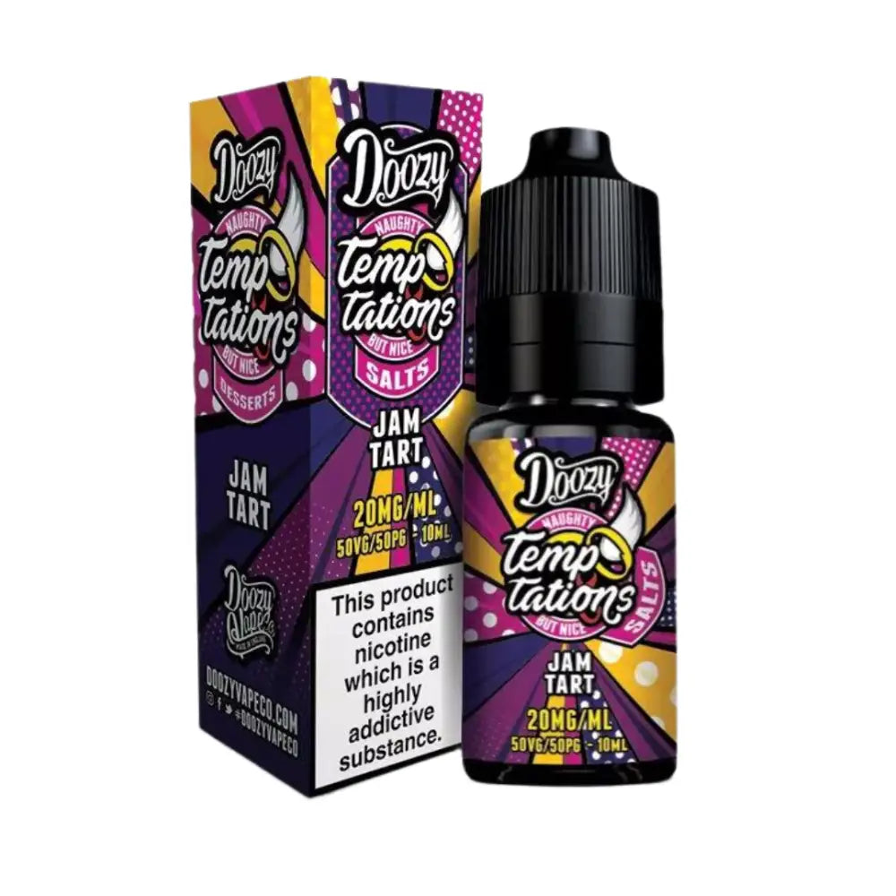 Doozy Temptations Jam Tart Nic Salt E-Liquid - Smokz Vape Store