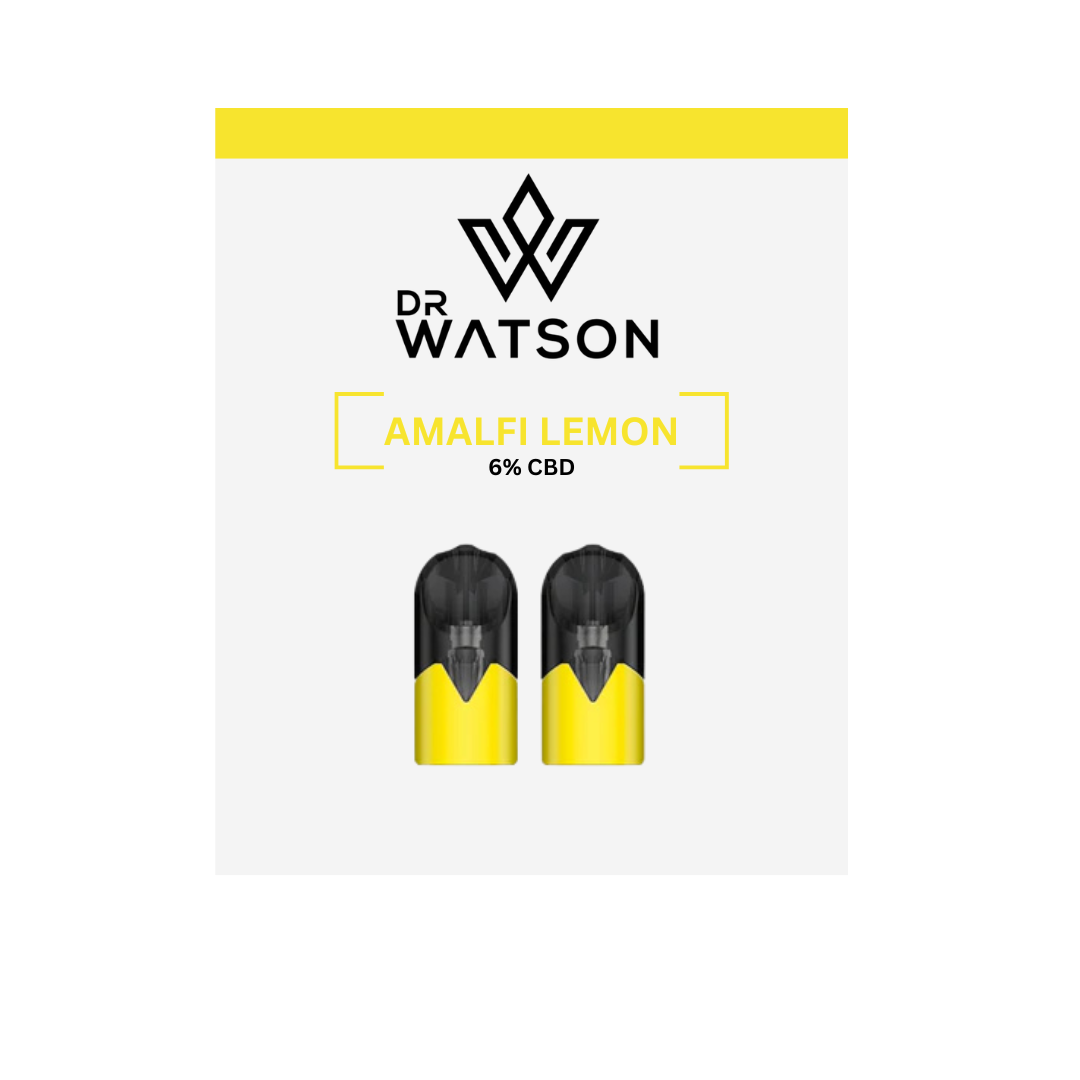 Dr Watson 120mg CBD Amalfi Lemon Vape Pods-1.