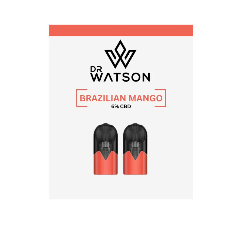 Dr Watson 120mg CBD Brazilian Mango Vape Pods.