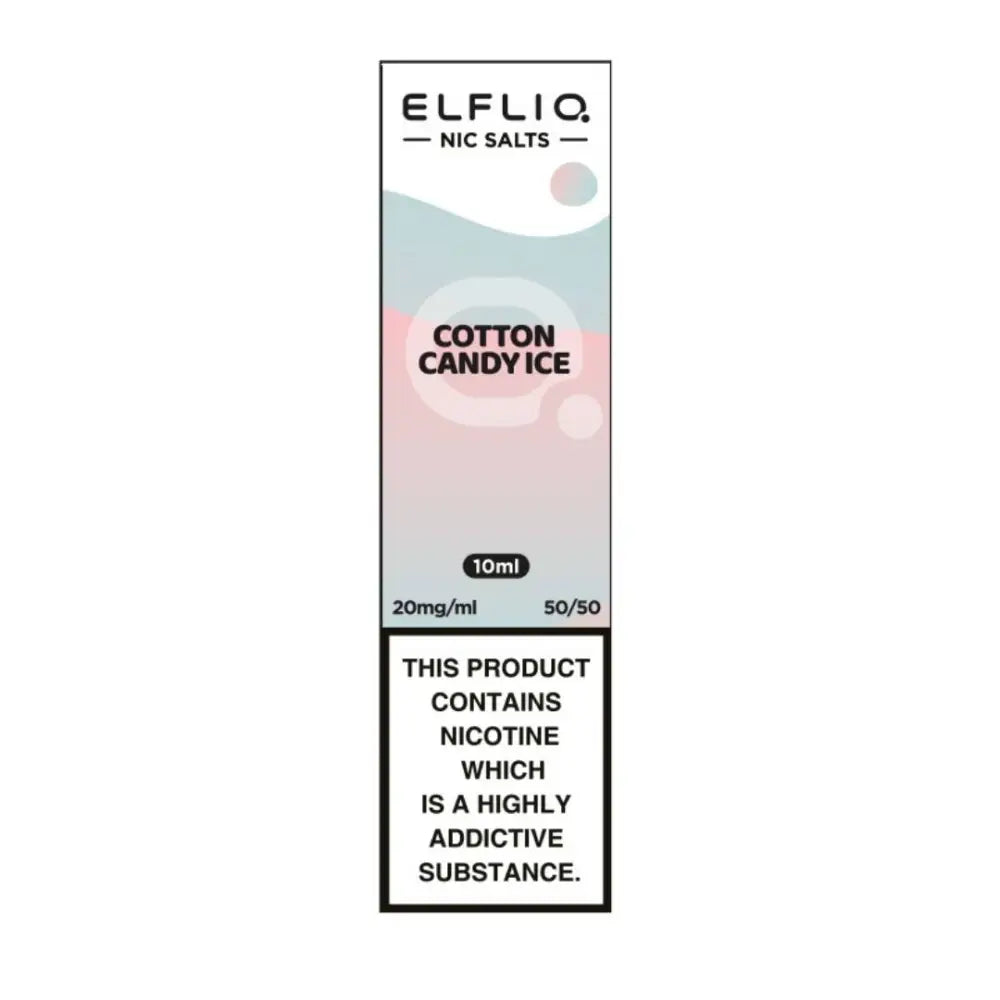 Cotton Candy Ice - Elf Bar Elfliq Nic Salt E-Liquids - Smokz Vape Store