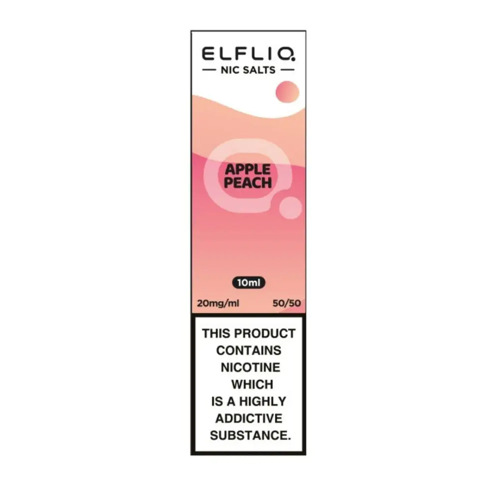 Apple Peach - Elf Bar Elfliq Nic Salt E-Liquids - Smokz Vape Store