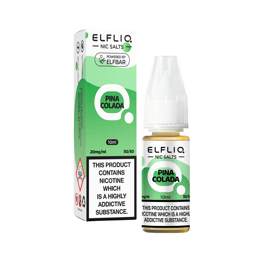 Elfliq Pina Colada Nic Salt E-Liquid.