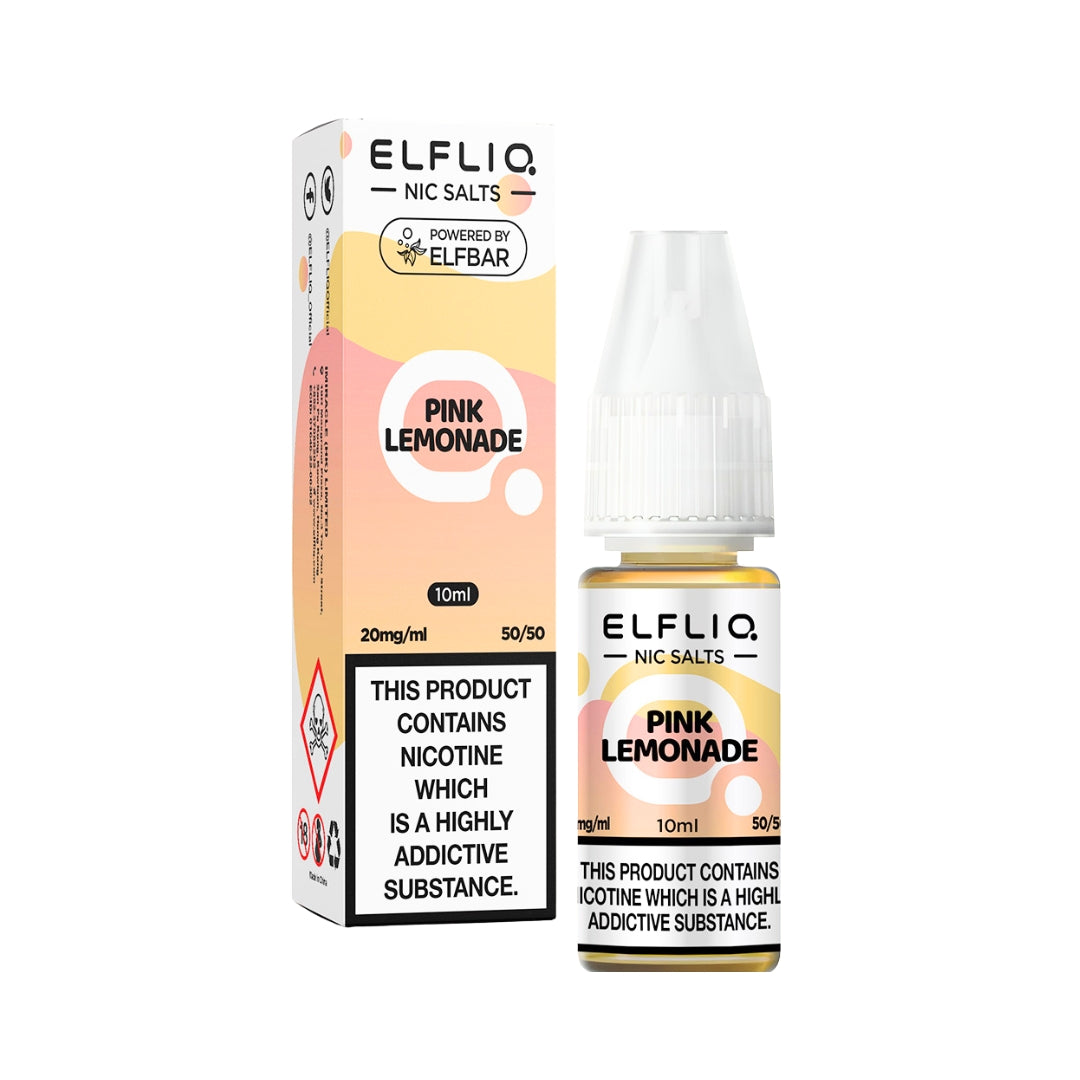 Elfliq Pink Lemonade Nic Salt E-Liquid.