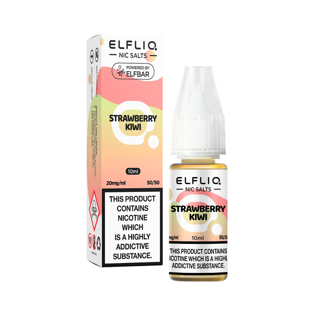 Elfliq Strawberry Kiwi Nic Salt E-Liquid.