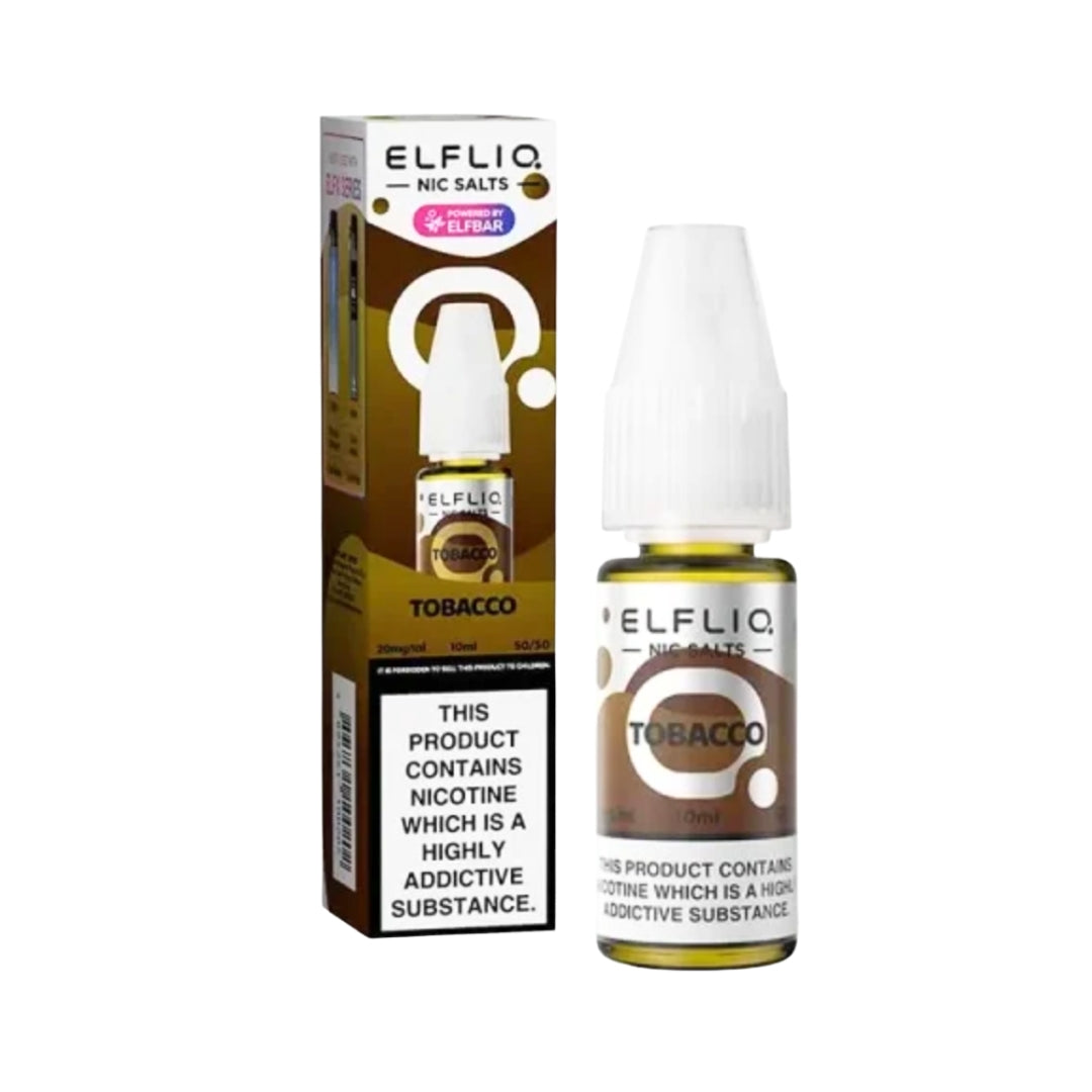 Elfliq Tobacco Nic Salt E-Liquid.