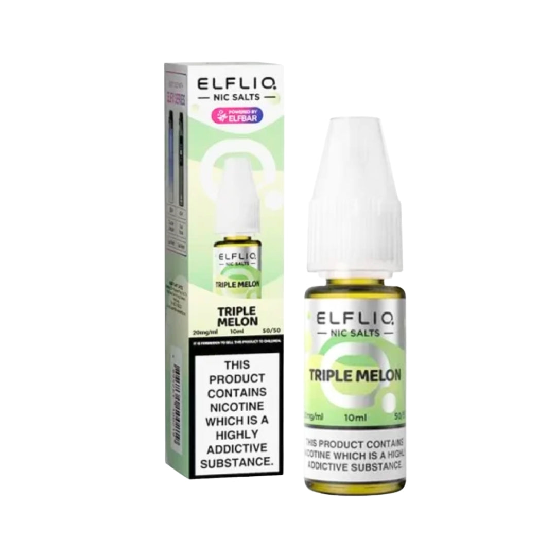 Elfliq Triple Melon Nic Salt E-Liquid.