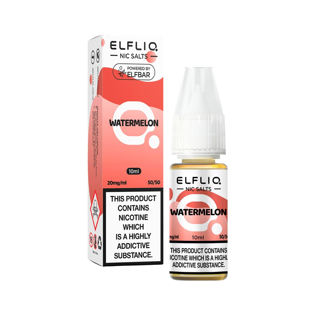 Elfliq Watermelon Nic Salt E-Liquid.