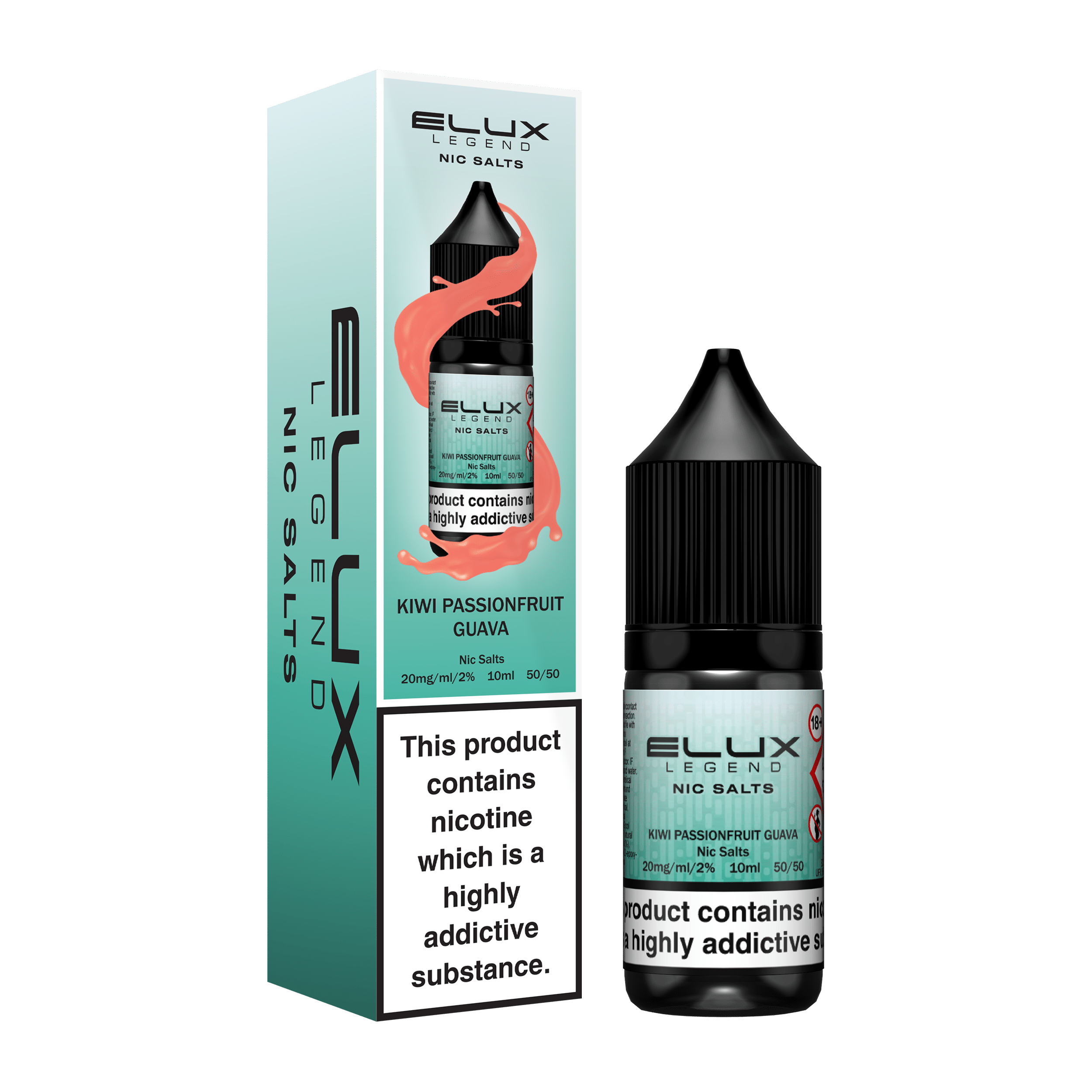 Elux Legend Nic Salt E-Liquid - Kiwi Passionfruit Guava / 10mg - Nic Salt