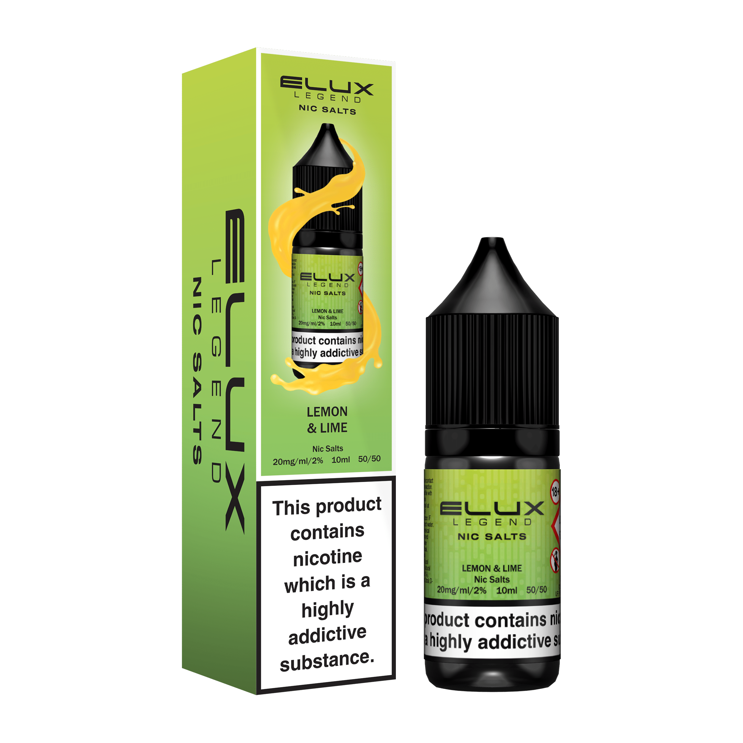 Elux Legend Nic Salt E-Liquid - Lemon & Lime / 10mg - Nic Salt