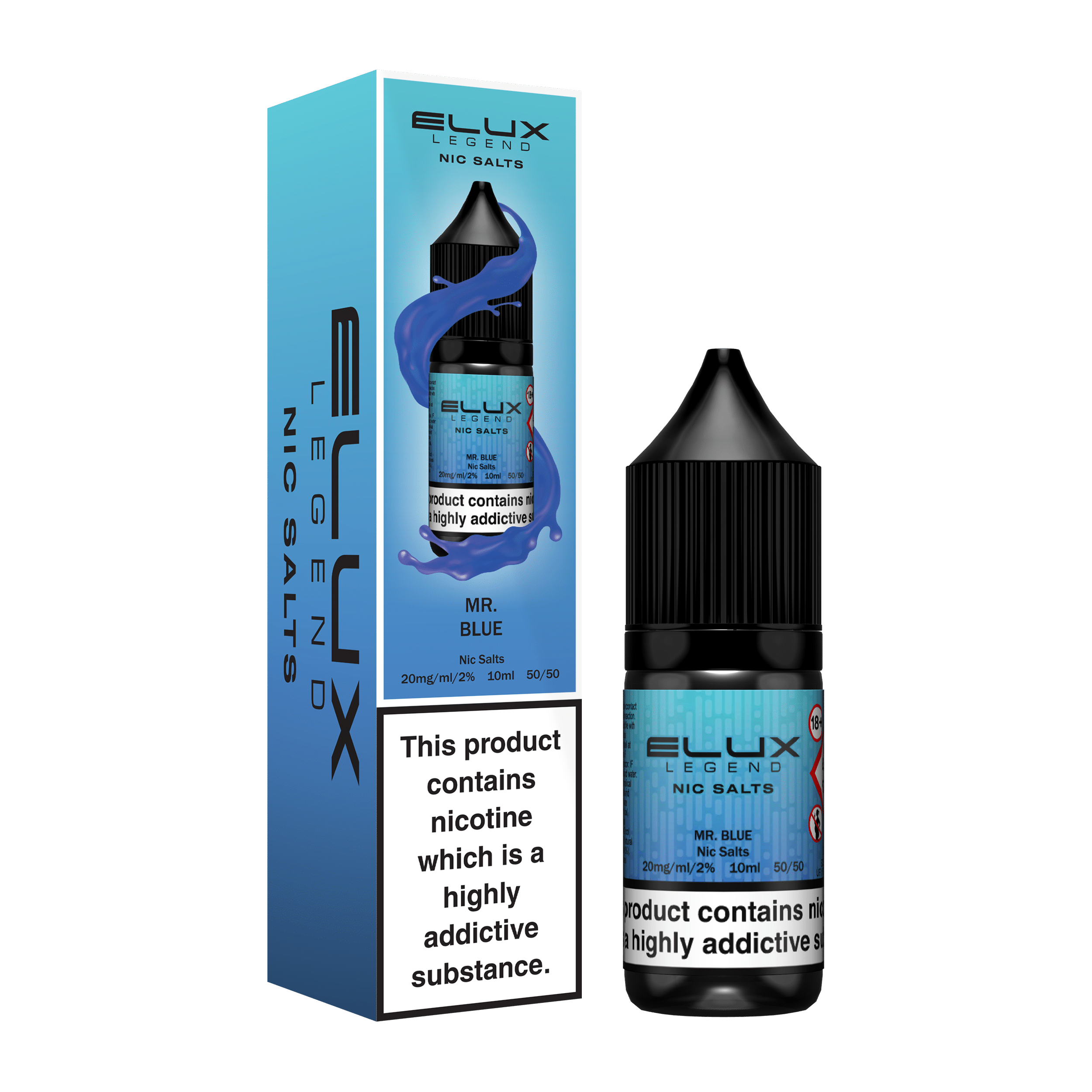 Elux Legend Nic Salt E-Liquid - Mr Blue / 10mg - Nic Salt