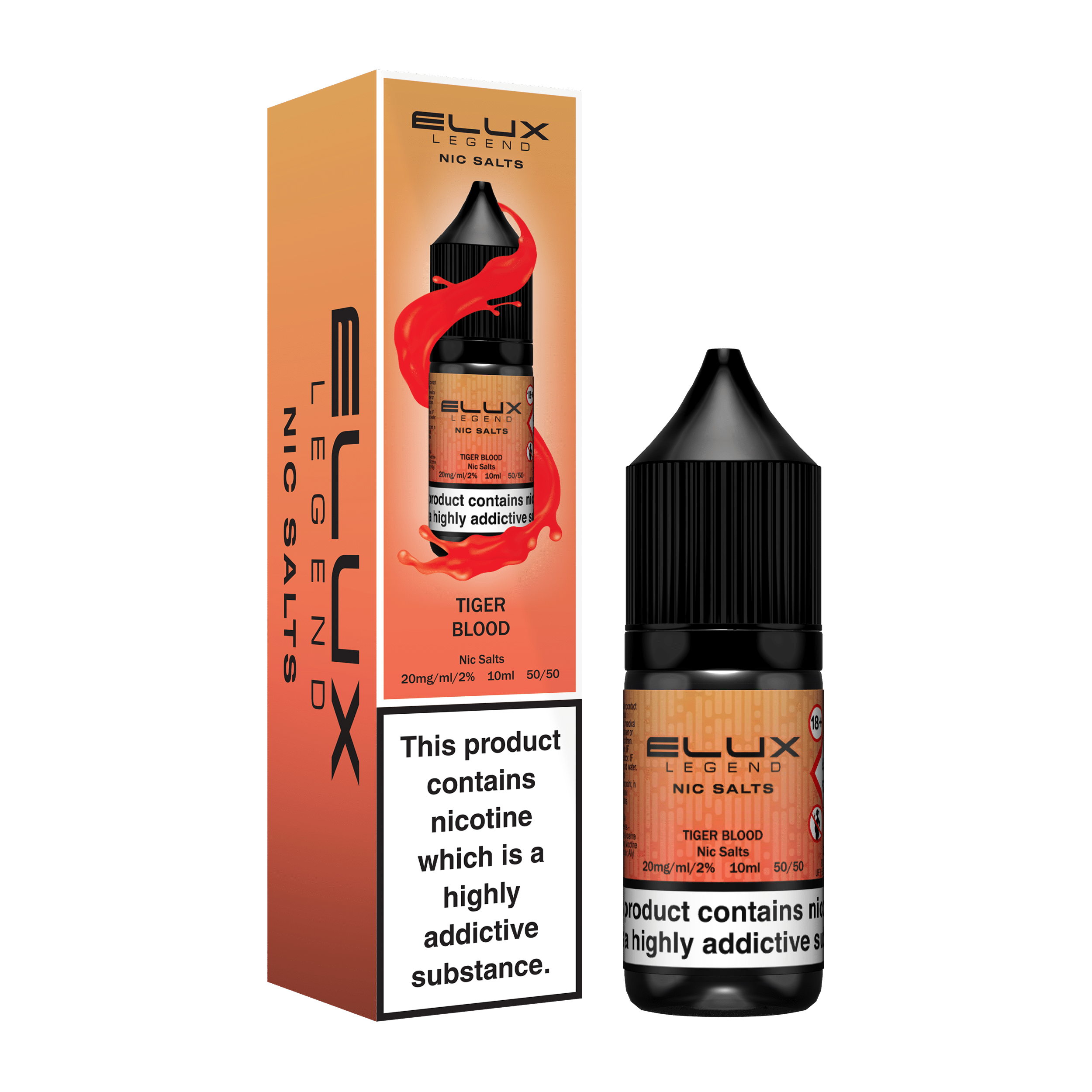 Elux Legend Nic Salt E-Liquid - Tiger Blood / 10mg - Nic Salt