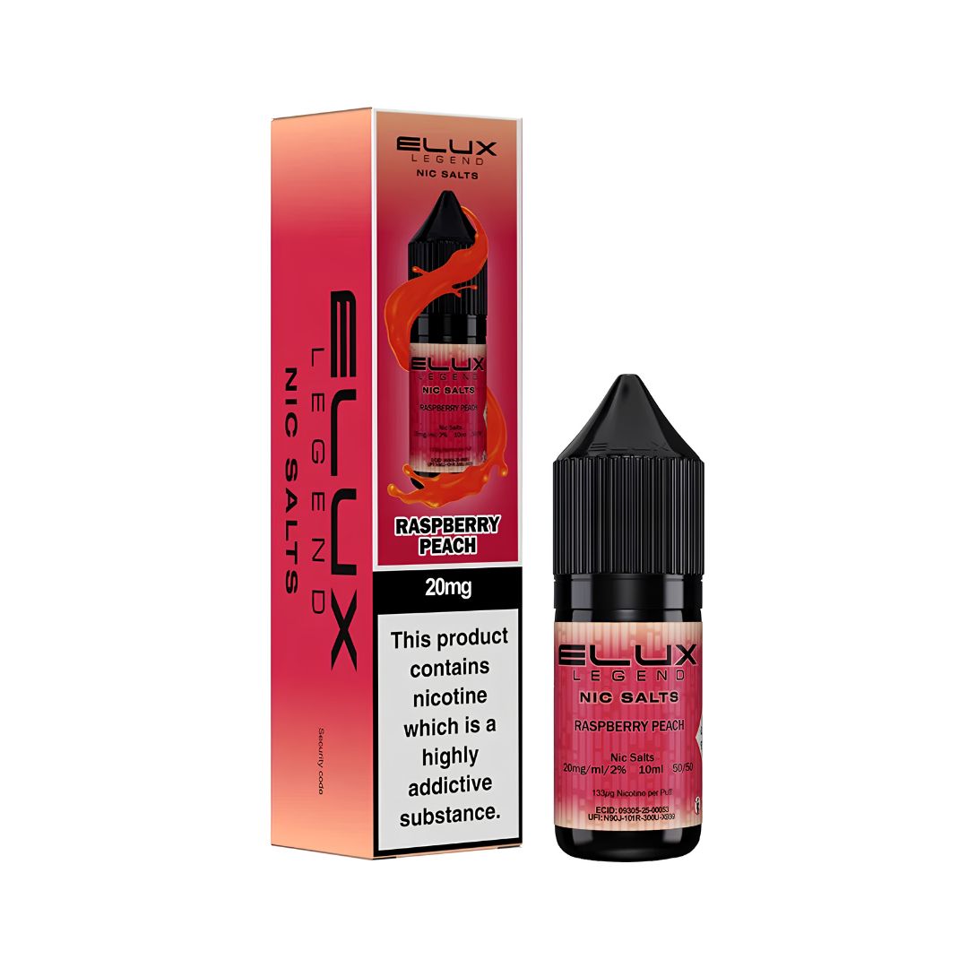 Elux Legend Raspberry Peach Nic Salt E-Liquid 10ml