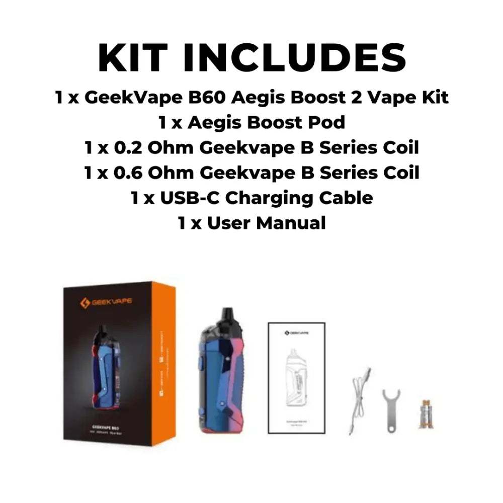 GeekVape B60 Aegis Boost 2 Vape Kit - Smokz Vape Store