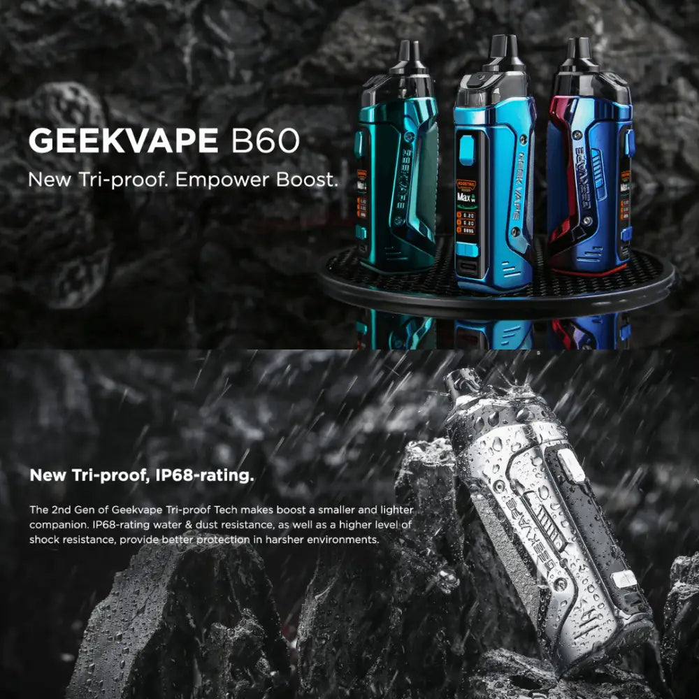 Geek Vape B60 Aegis Boost 2 Vape Kit UK | Smokz Geek Vape B60 Aegis Boost 2 Vape Kit UK | Smokz