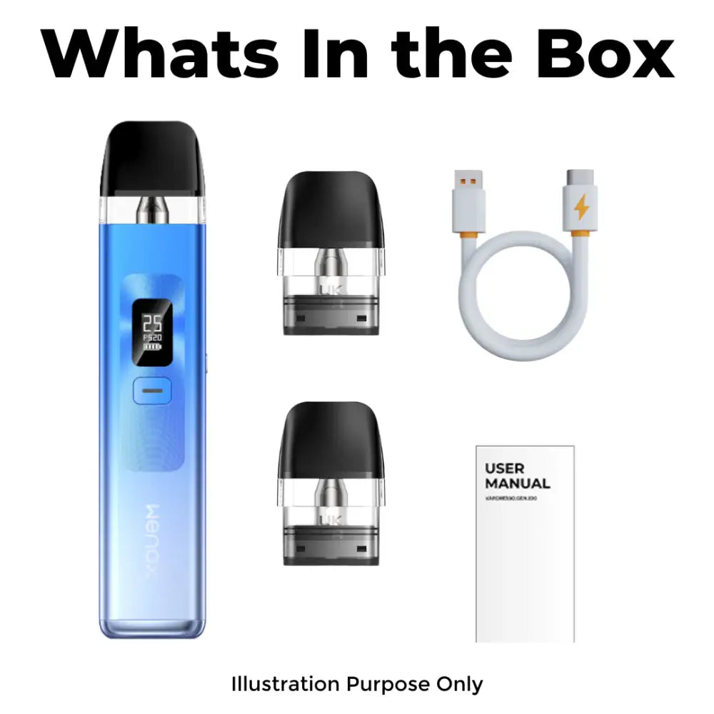 Geekvape Wenax Q Pod Kit Box Content