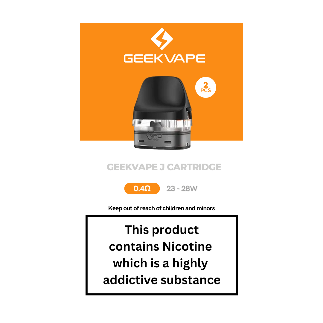 Geekvape J Cartridge Replacement Pods 0.4 ohm.