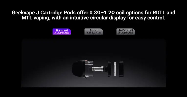 Geekvape J Cartridge Replacement Pods Product Details - 2.