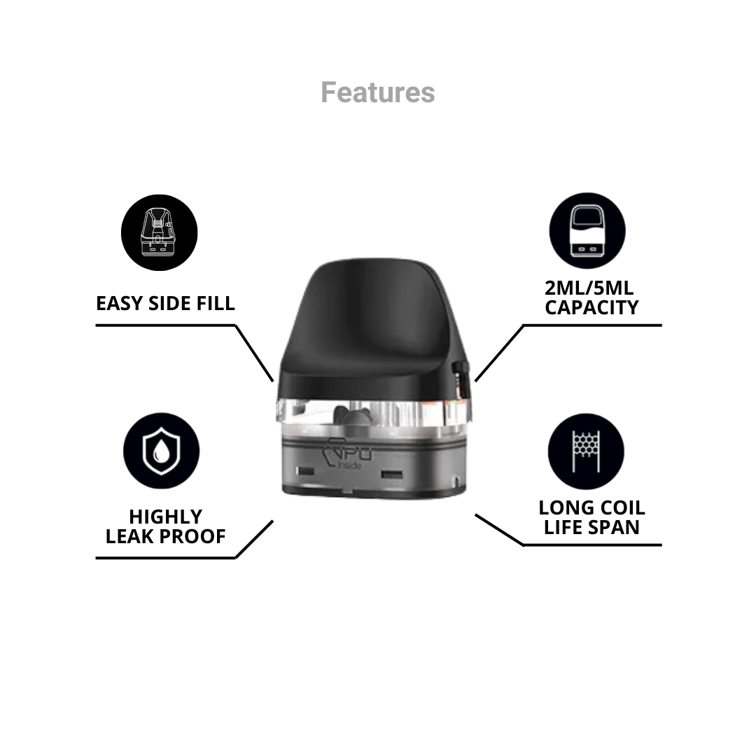 Geekvape J Cartridge Replacement Pods Features.