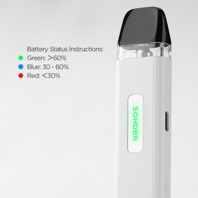 Geekvape Sonder Q Pod Vape Kit Battery Status