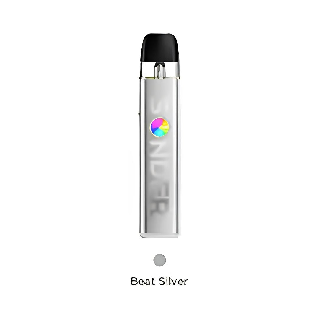 Geekvape Sonder Q3 Vape Pod Kit Silver Vape device with 'Sonder' branding on a white background