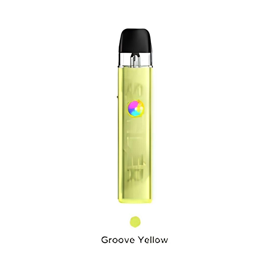 Geekvape Sonder Q3 Vape Pod Kit Yellow knee-high boot on a light gray background