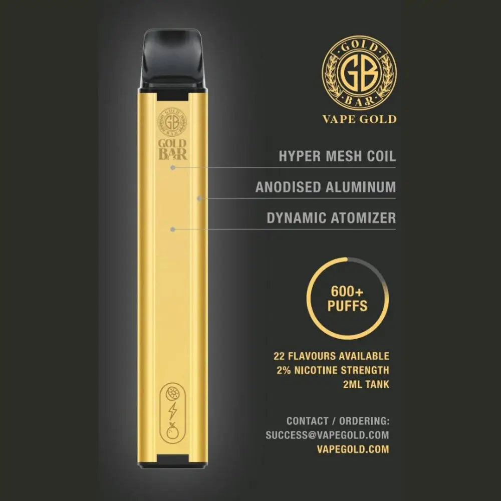 Gold Bar Disposable Vape - Disposable Vapes