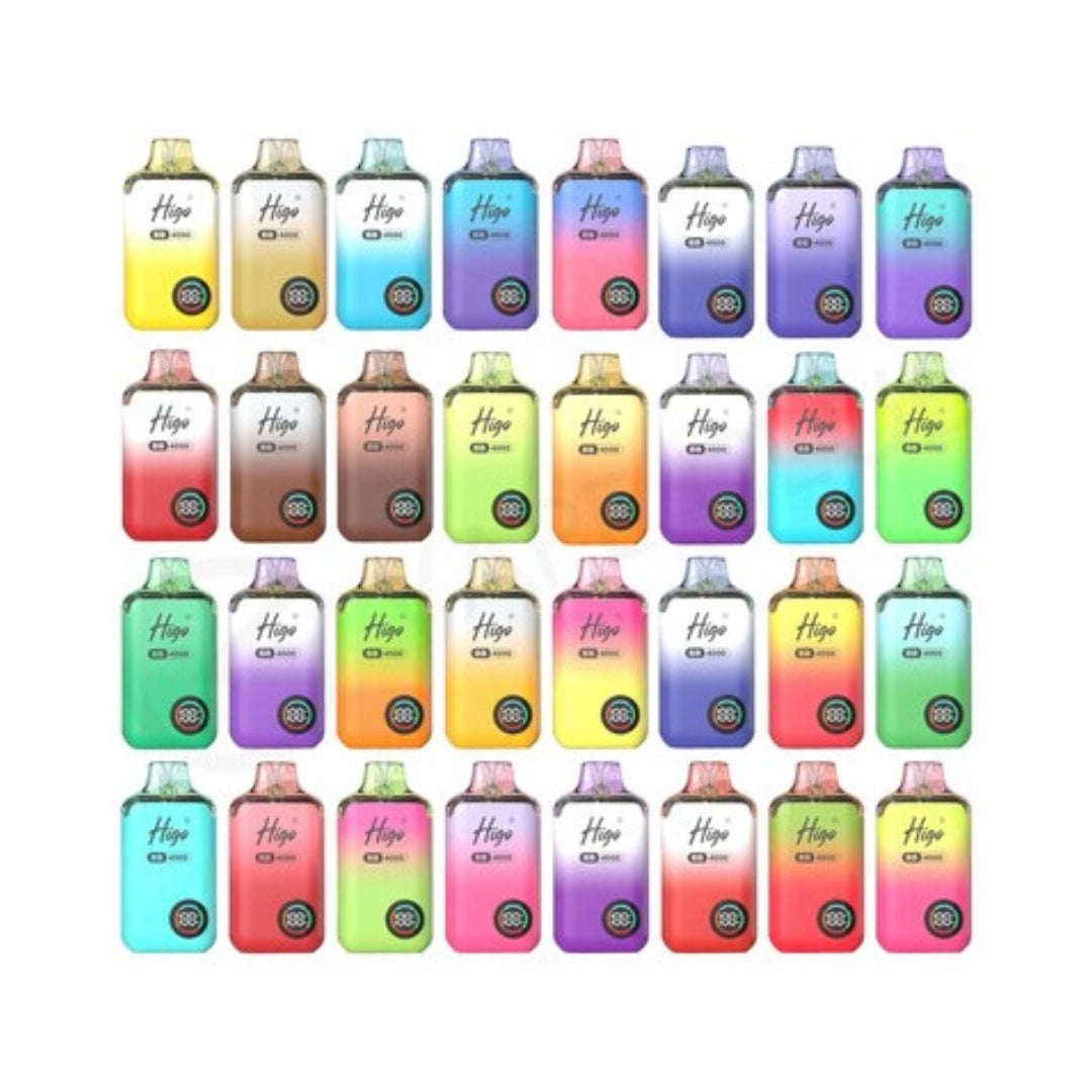 Higo BB 2+4ml 4000 puff prefilled pod kit Flavours.