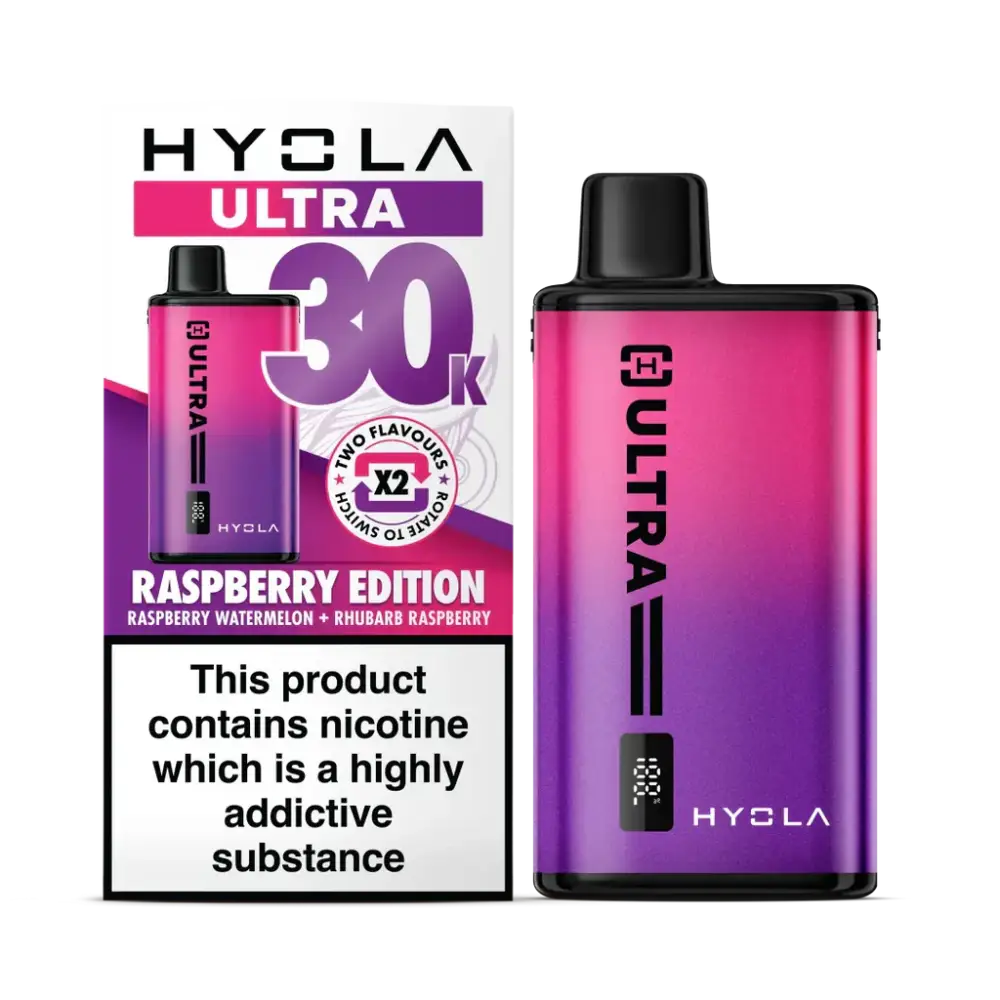 Hyola Ultra 30K Vape Kit Raspberry Edition 30000 Puff Vape.