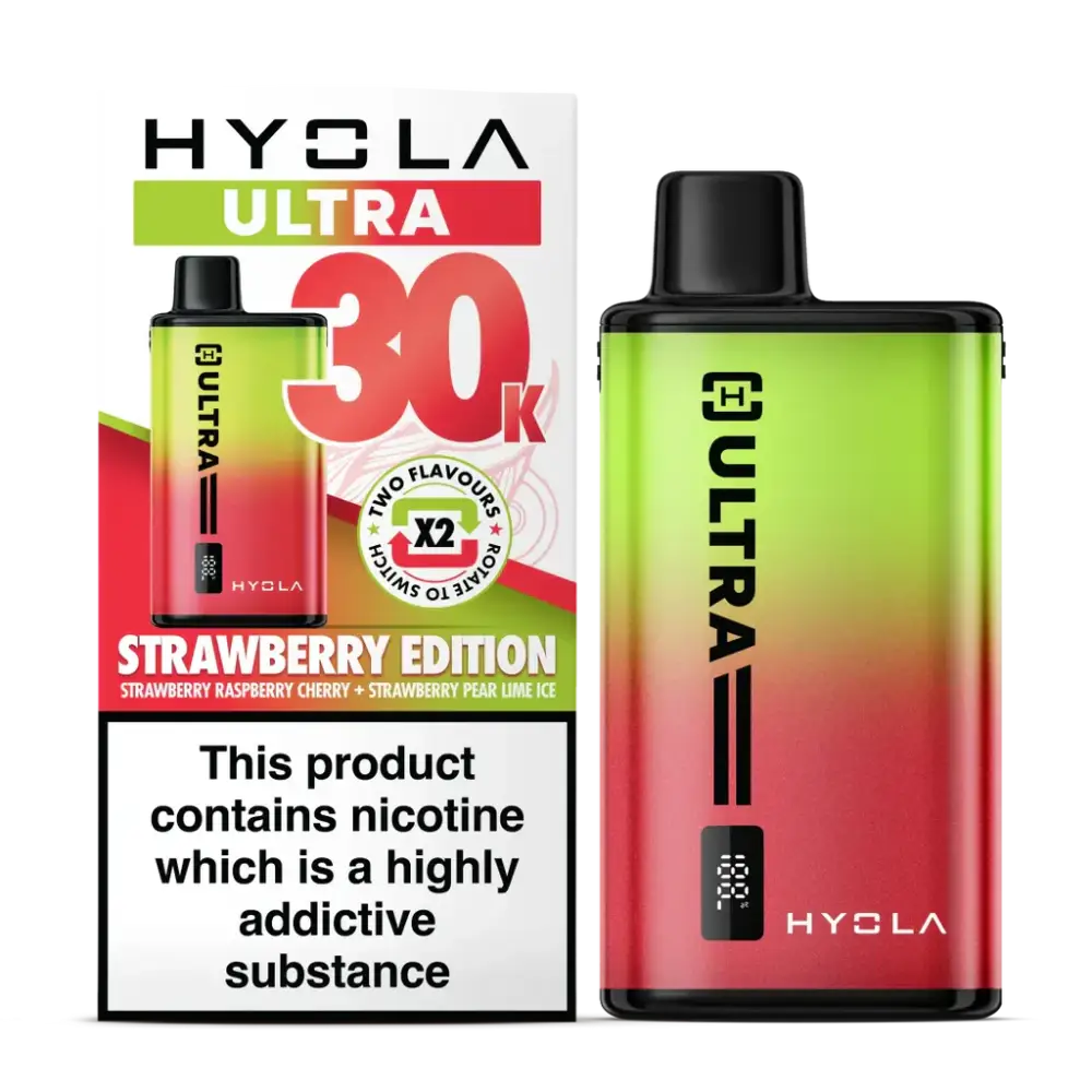 Hyola Ultra 30K Vape Kit Strawberry Edition 30000 Puff Vape.