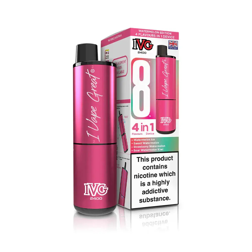 IVG 2400 4 in 1 - Watermelon Edition - Disposable Vape