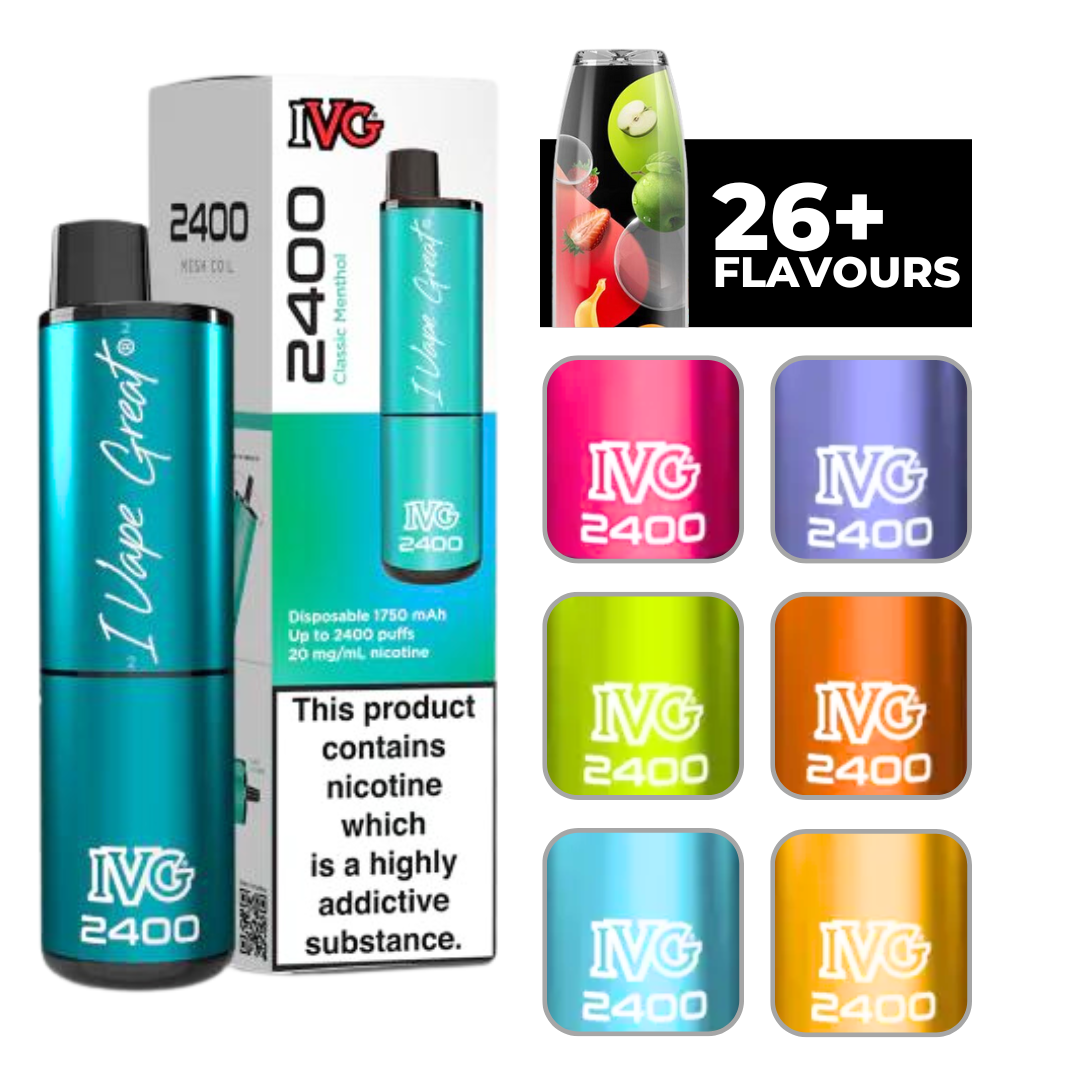 IVG 2400 Classic Menthol Disposable Vape Pod