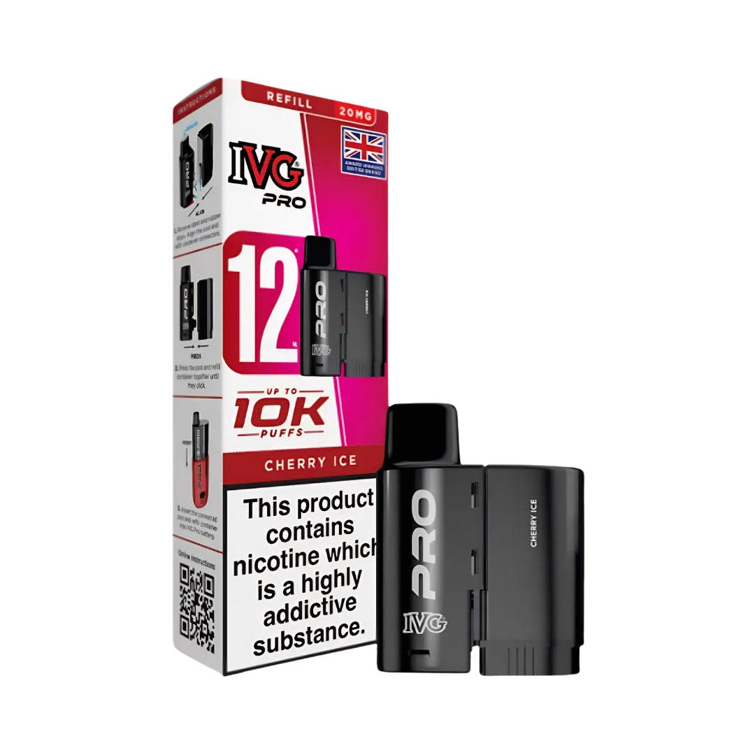 IVG Pro 12 10k Refill Pods Cherry Ice.