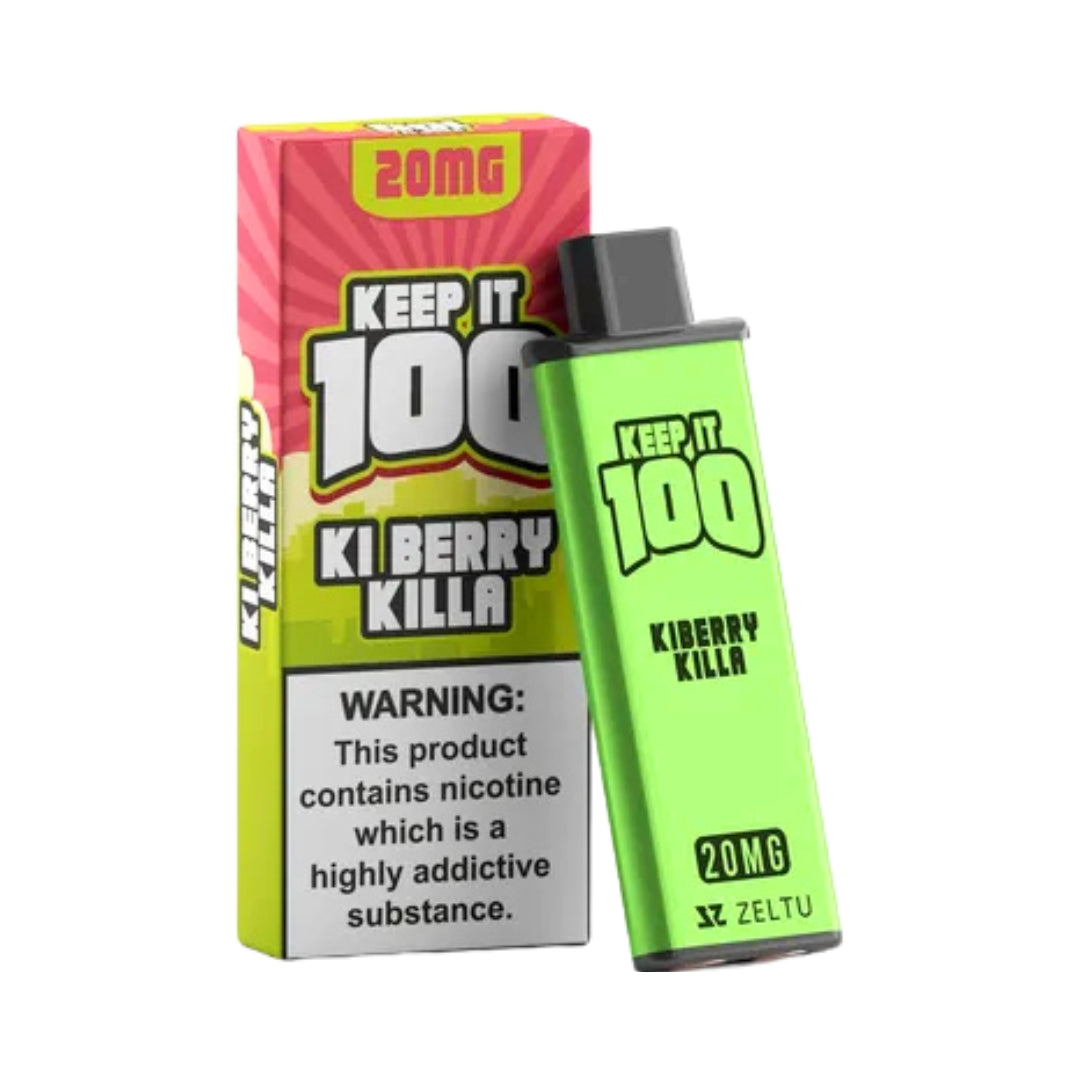 Keep It 100 Ki Berry Killa Zeltu X3 Prefilled Vape Pod.