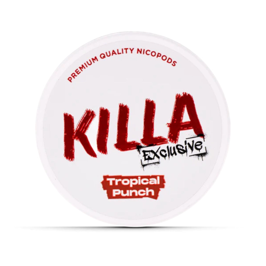 Killa Tropical Punch Nicotine Pouches.