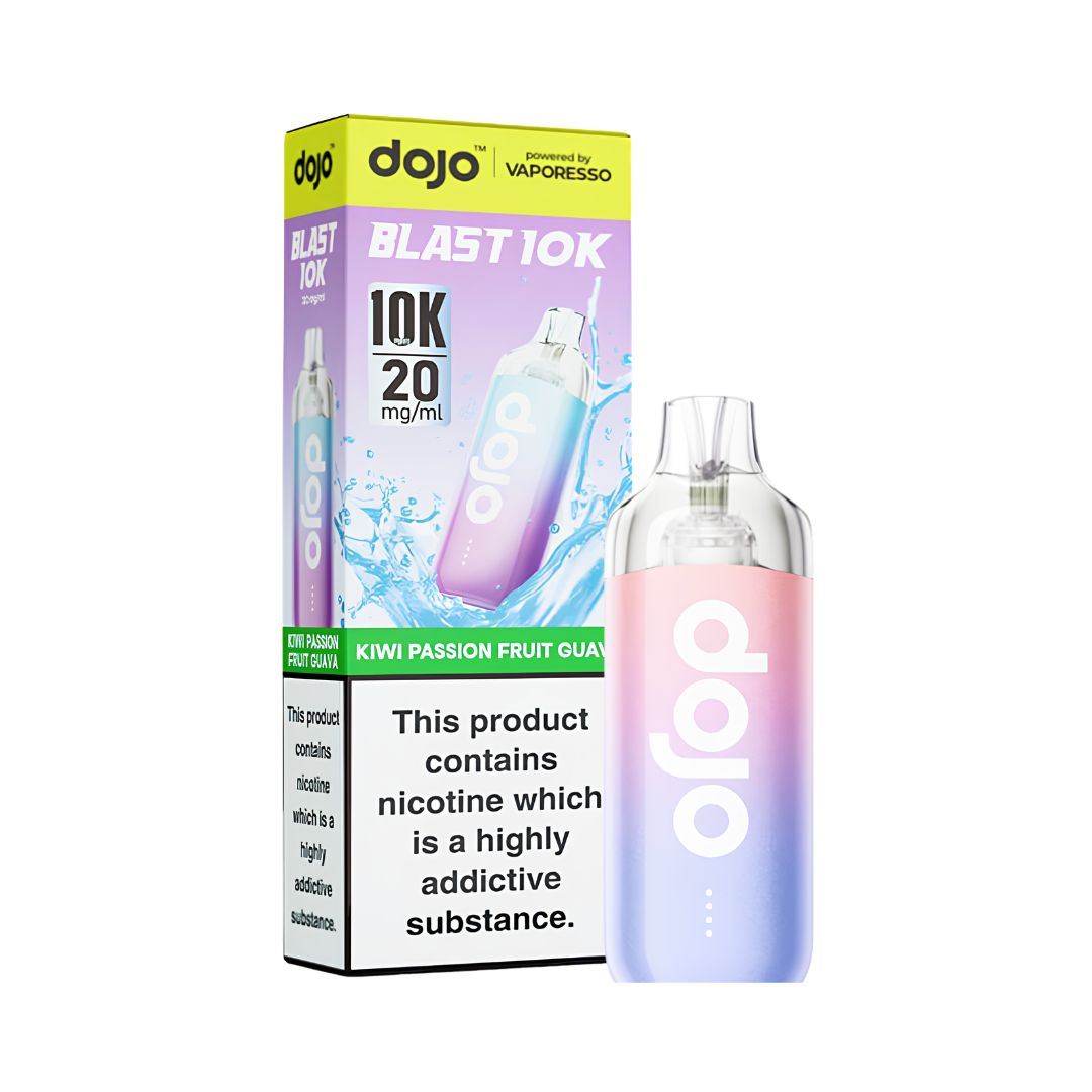 Kiwi Passion Fruit Guava Dojo Blast 10K Prefilled Pod Vape Kit