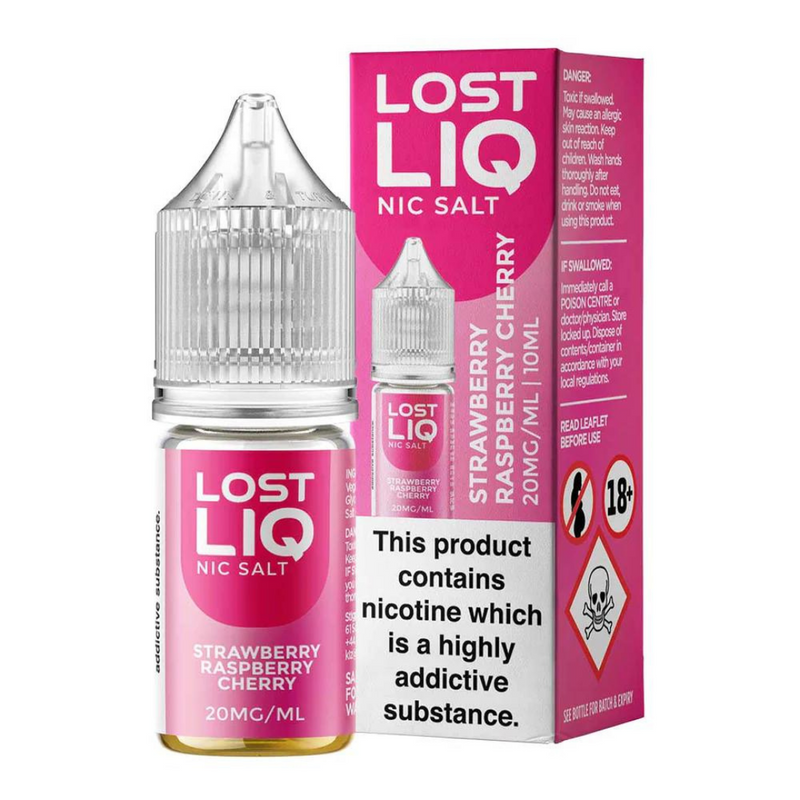 Lost Liq Nic Salt E-liquid Strawberry Raspberry Cherry