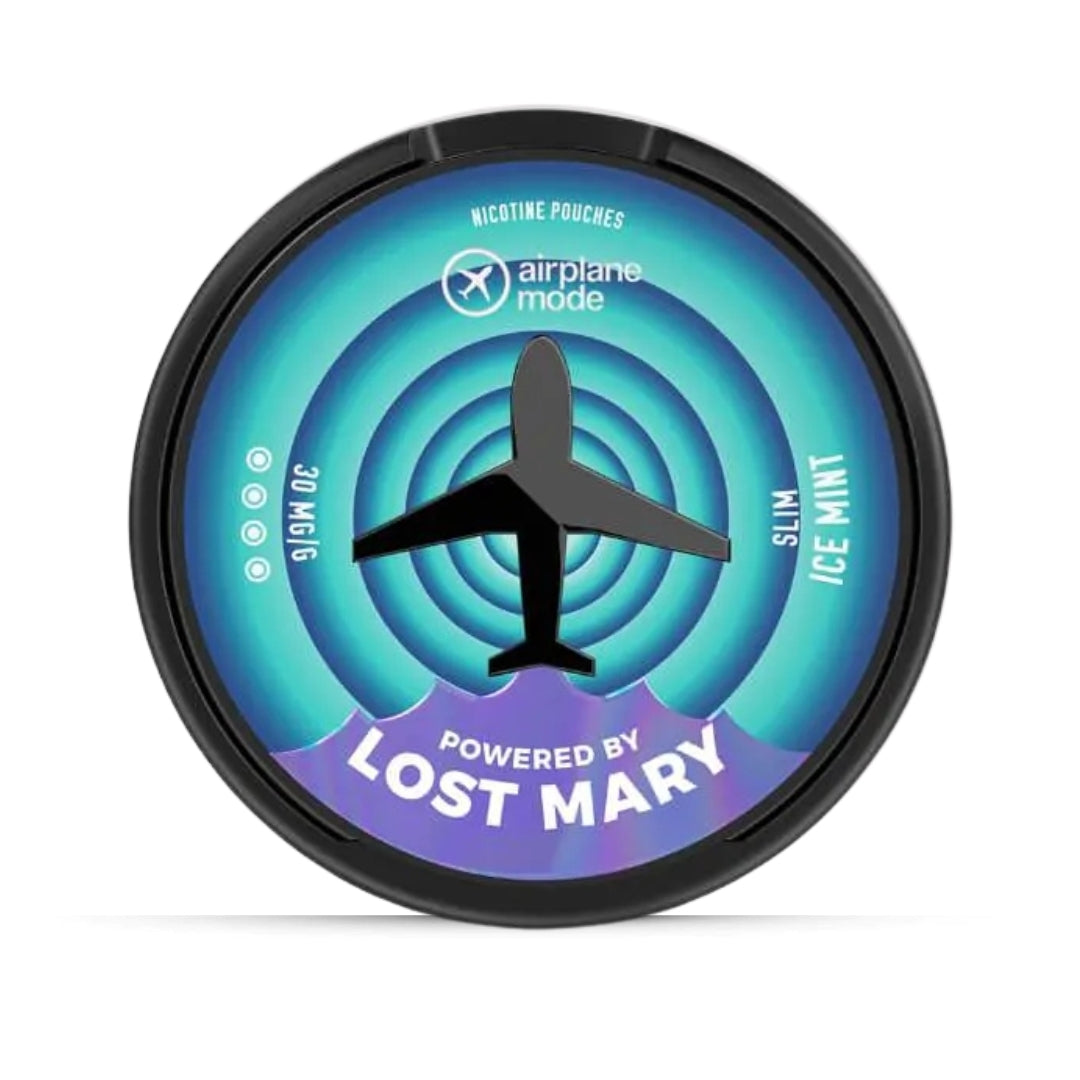 Lost Mary Airplane Mode Ice Mint Nicotine Pouches.
