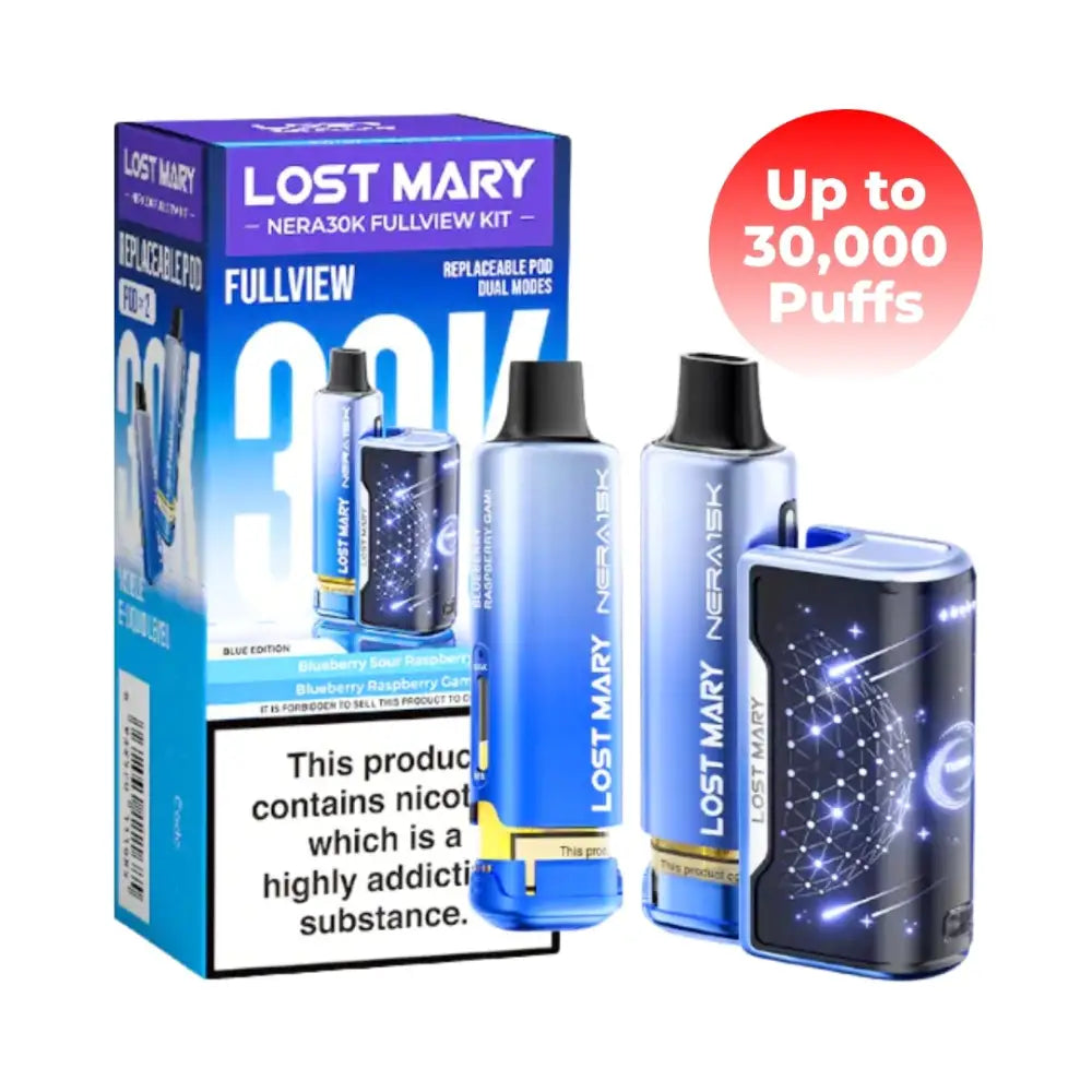 Lost Mary Nera 30K Fullview Prefilled Pod Vape Kit.