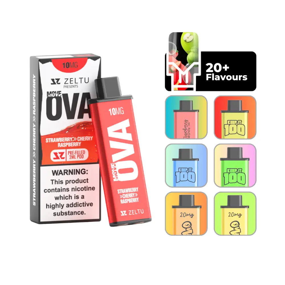 Zeltu X3 Pods Strawberry Cherry Raspberry - Smokz Vape Store.