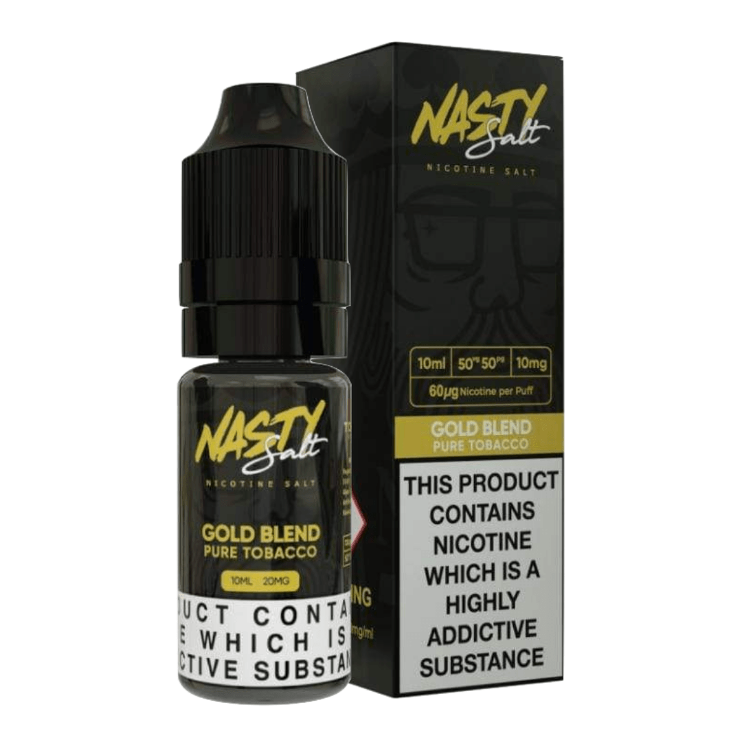 Nasty Salt Gold Blend Pure Tobacco 10ml Nic Salt E-Liquid - Smokz Vape Store