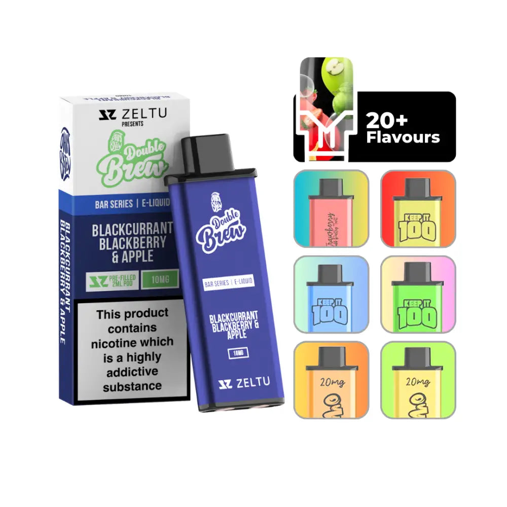 Zeltu X3 Pods Blackcurrant Blackberry & Apple - Smokz Vape Store.