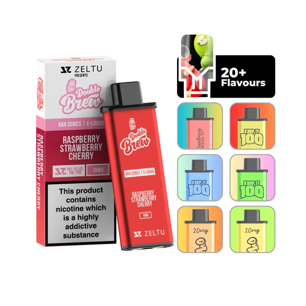 Zeltu X3 Pods Raspberry Strawberry Cherry - Smokz Vape Store.