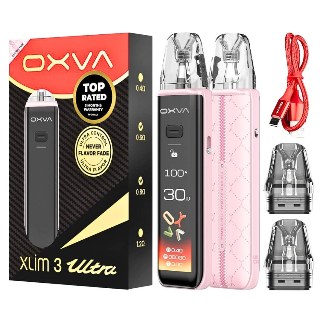 Oxva Xlim 3 Ultra Vape Pod Kit Box Content.