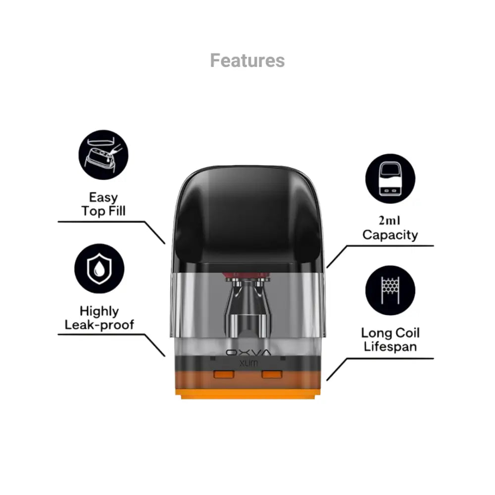 Oxva Xlim Ez Refillable Vape Cartridge Features - Smokz Vape Store.