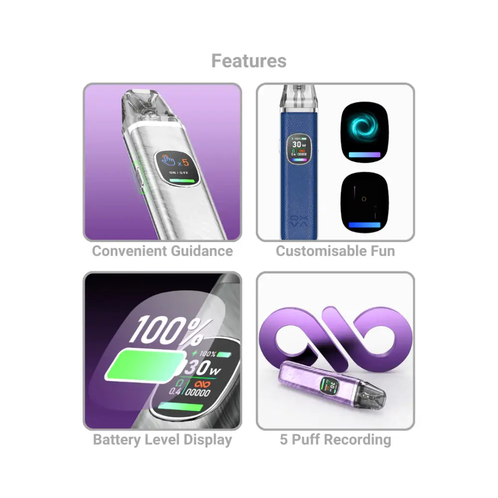 Oxva Xlim Pro 2 Vape Pod Kit - Key Features - Smokz Vape Store.