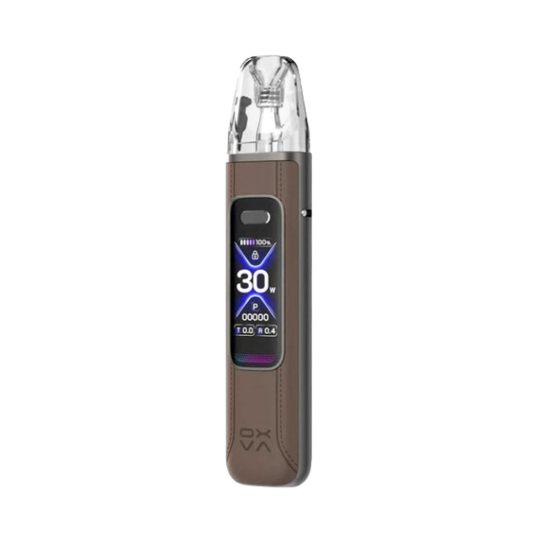 Oxva Xlim Pro 3 Vape Pod Kit Brown Leather.
