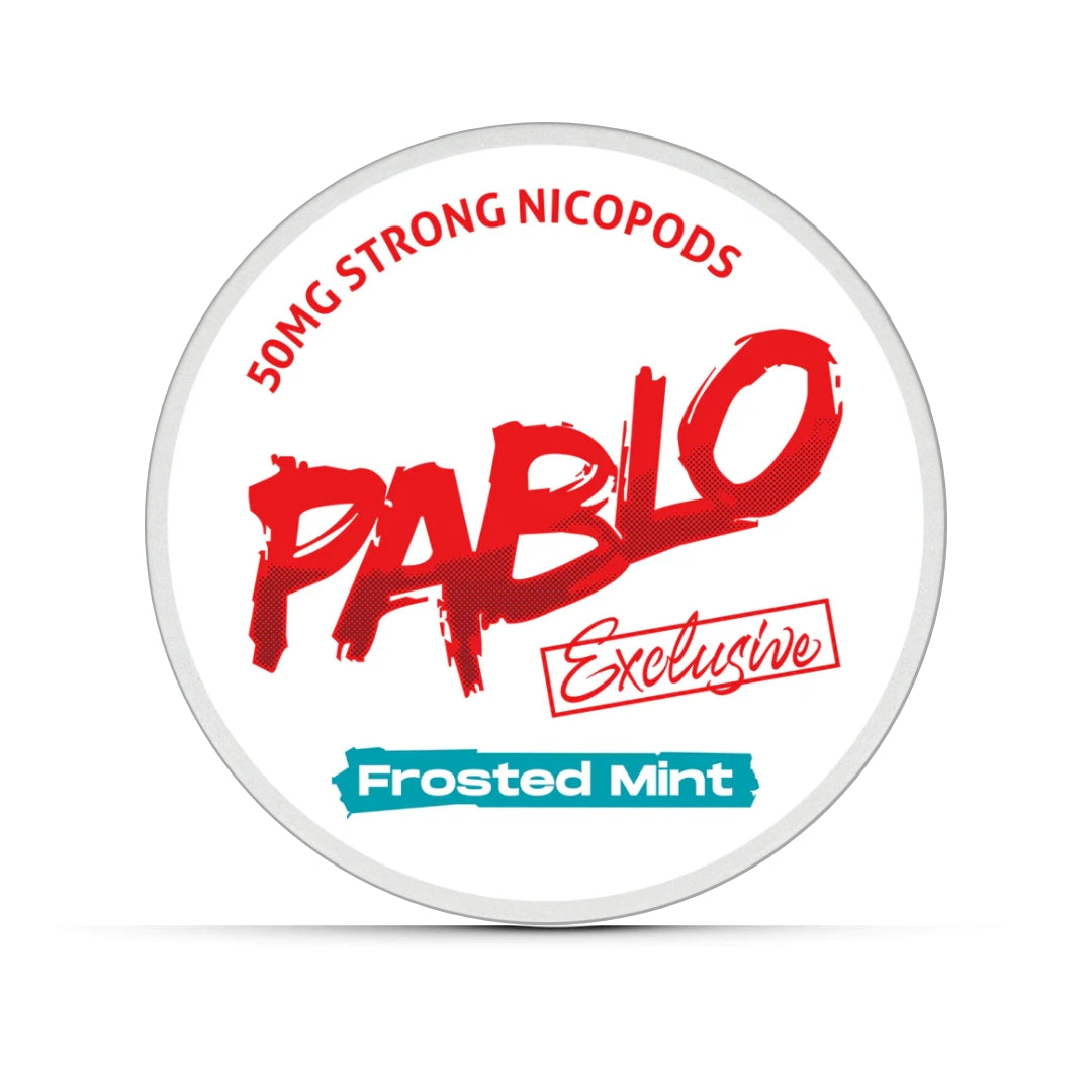 Pablo Frosted Mint Nicotine Pouches.