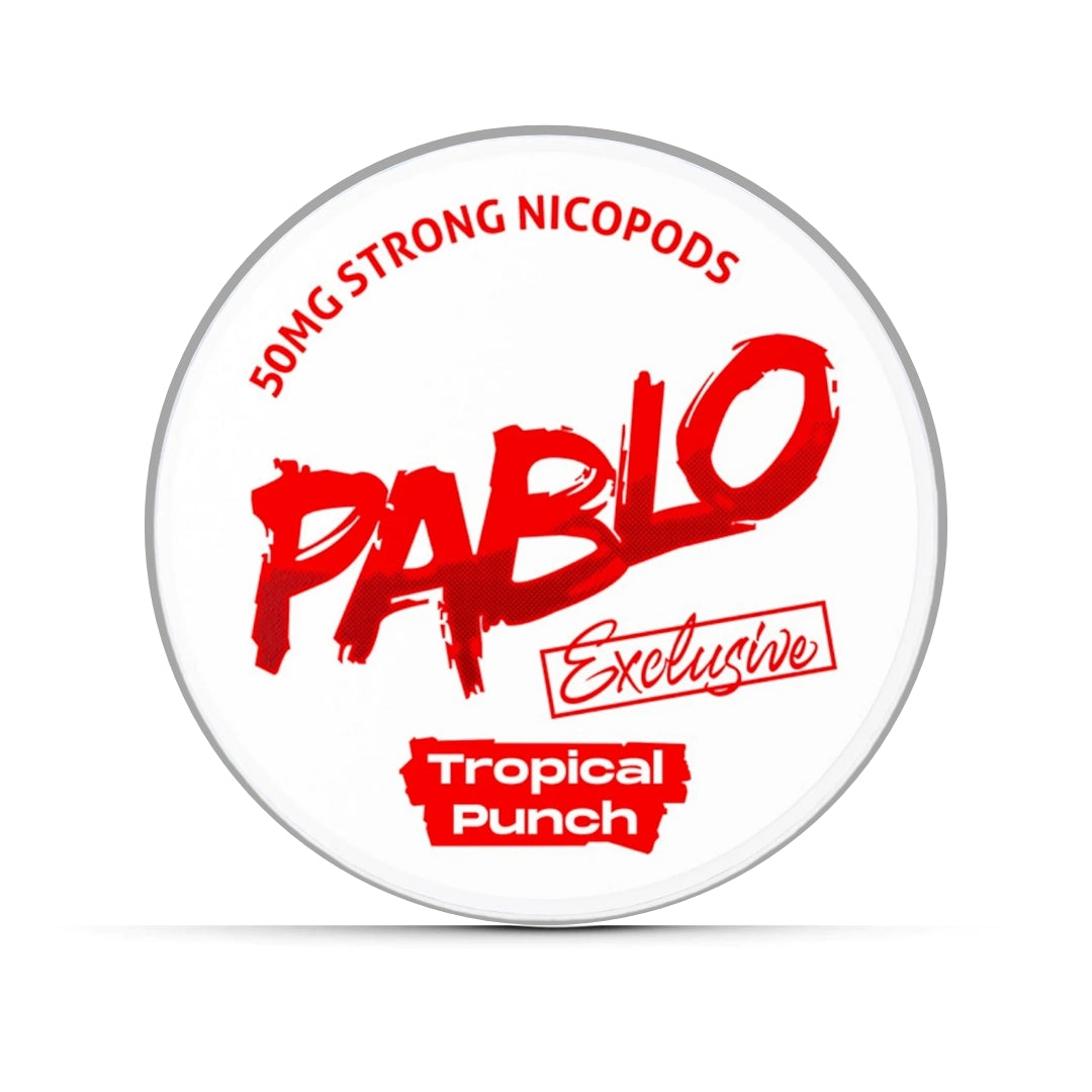 Pablo Tropical Punch Nicotine Pouches.