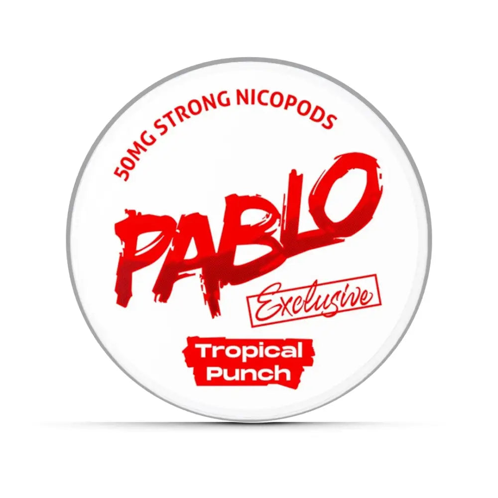Pablo Tropical Punch Nicotine Pouches.